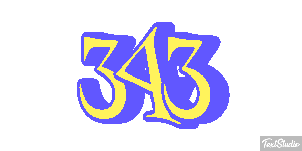 343 Efekt tekstowy