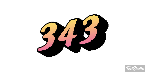 343 Efekt tekstowy