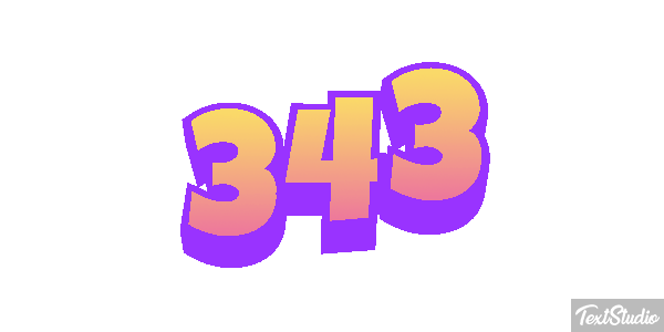 343 Efekt tekstowy