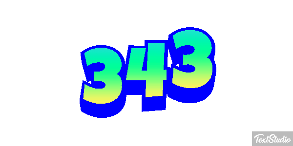 343 Efekt tekstowy