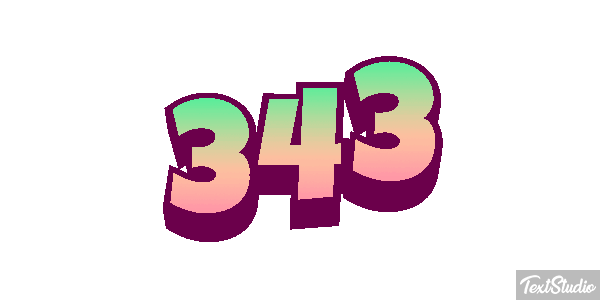 343 Efekt tekstowy