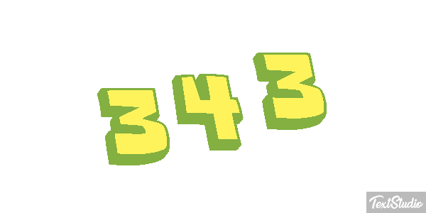 343 Efekt tekstowy