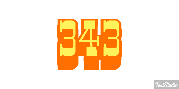 343 Efekt tekstowy