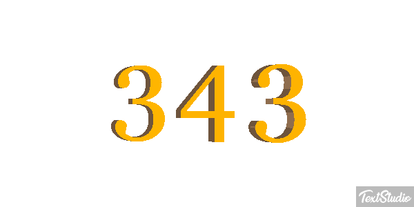 343 Efekt tekstowy