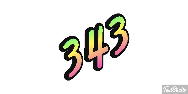 343 Efekt tekstowy