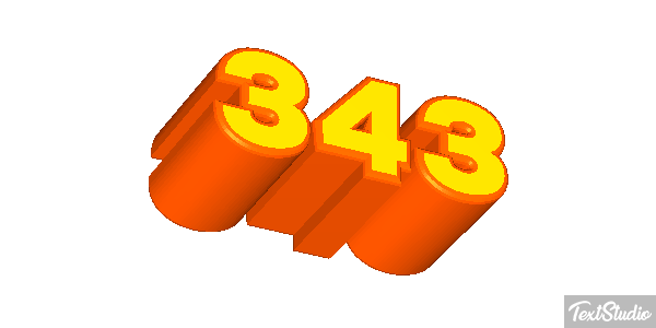 343 Efekt tekstowy