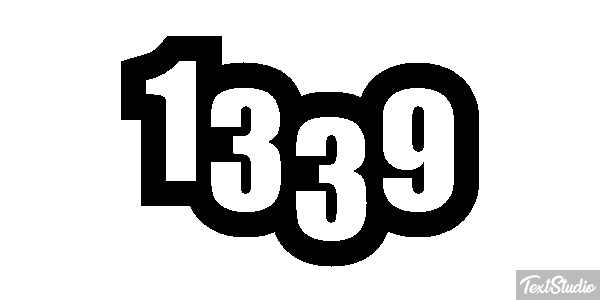 1339 Text effect