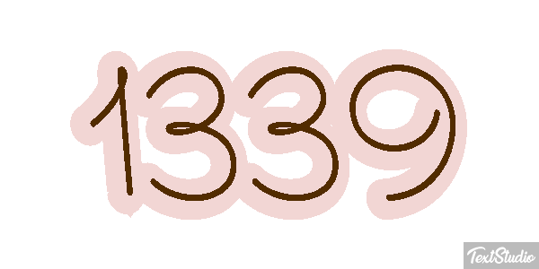 1339 Text effect