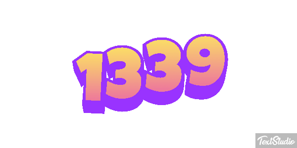 1339 Text effect