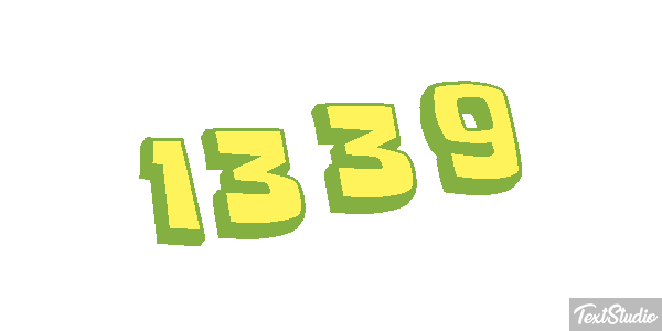 1339 Text effect