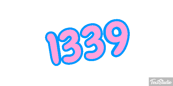 1339 Text effect
