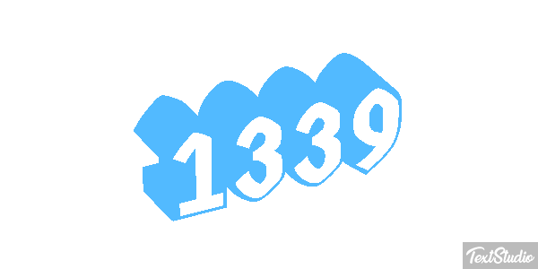 1339 Text effect