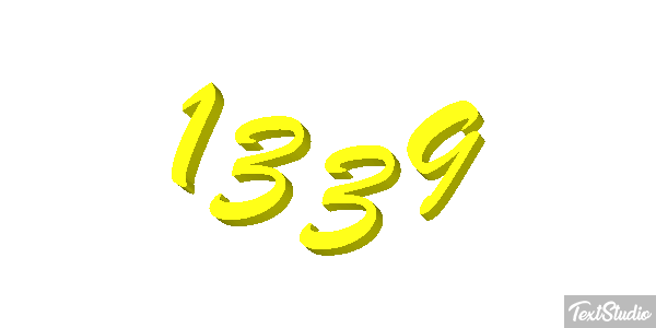 1339 Text effect
