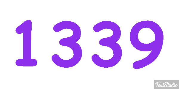 1339 Text effect