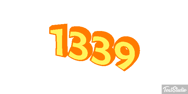 1339 Text effect