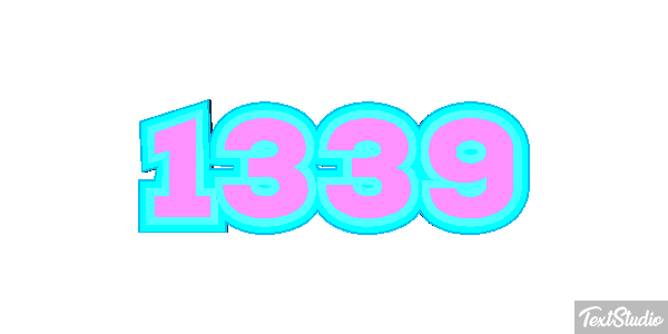 1339 Text effect