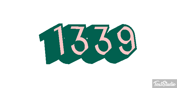 1339 Text effect