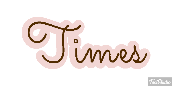 Times Text effect