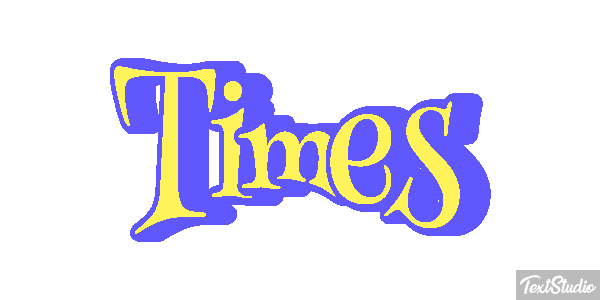Times Text effect