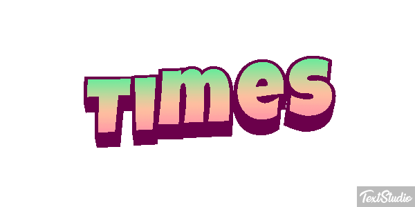 Times Text effect