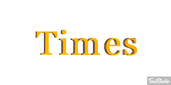 Times Text effect