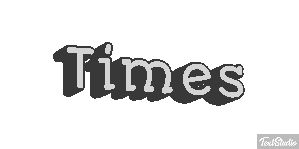 Times Text effect