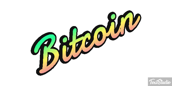 Bitcoin Text effect
