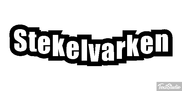Stekelvarken Tekst effect