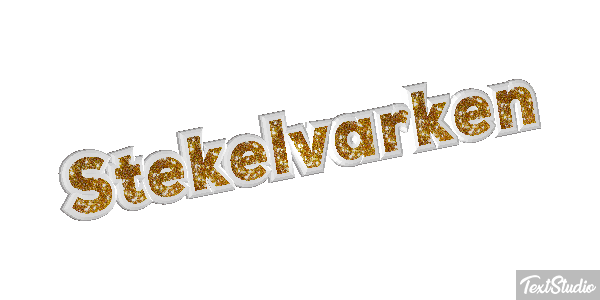 Stekelvarken Tekst effect