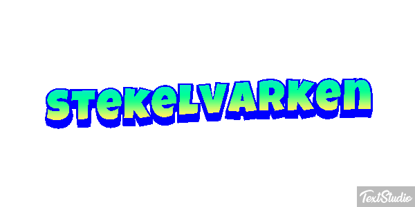 Stekelvarken Tekst effect