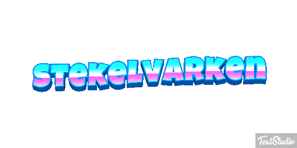 Stekelvarken Tekst effect