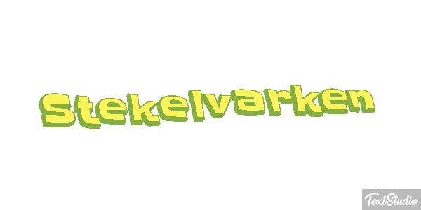 Stekelvarken Tekst effect