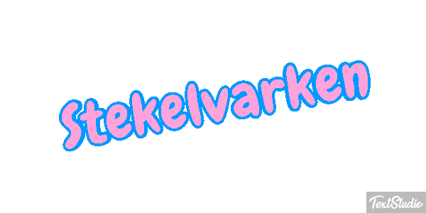 Stekelvarken Tekst effect