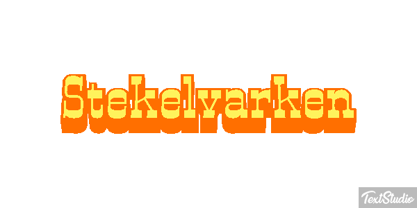Stekelvarken Tekst effect