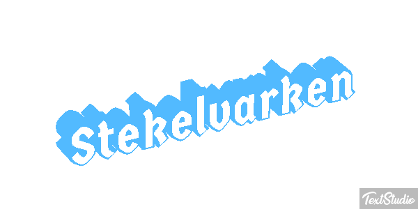 Stekelvarken Tekst effect