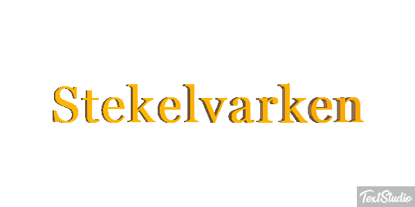 Stekelvarken Tekst effect