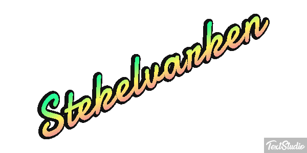 Stekelvarken Tekst effect