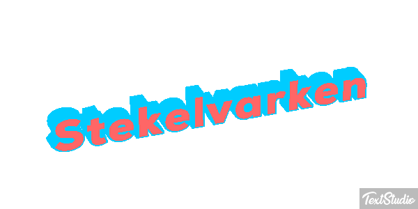 Stekelvarken Tekst effect