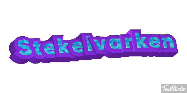Stekelvarken Tekst effect