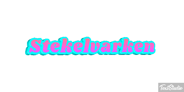 Stekelvarken Tekst effect