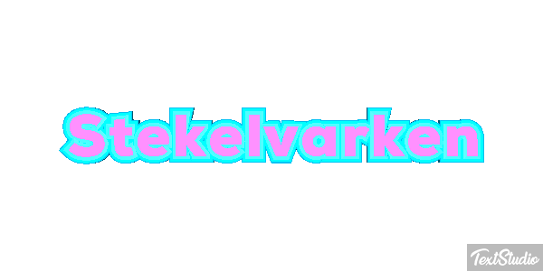 Stekelvarken Tekst effect