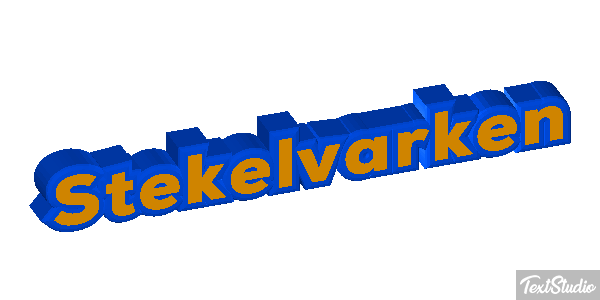 Stekelvarken Tekst effect
