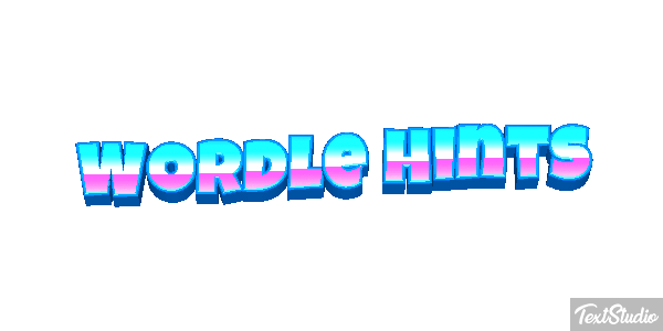 Wordle Hints Efeito do texto