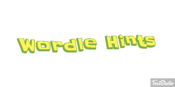 Wordle Hints Efeito do texto