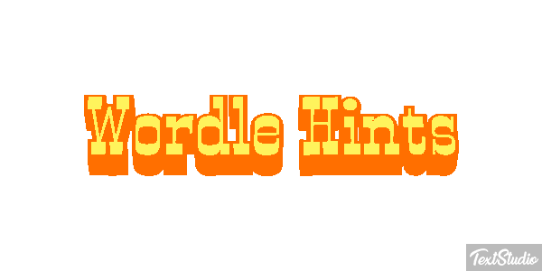 Wordle Hints Efeito do texto