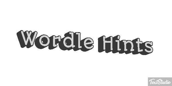 Wordle Hints Efeito do texto