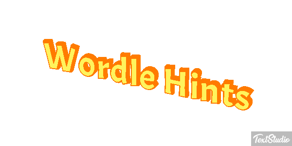 Wordle Hints Efeito do texto