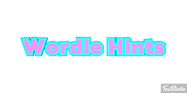 Wordle Hints Efeito do texto
