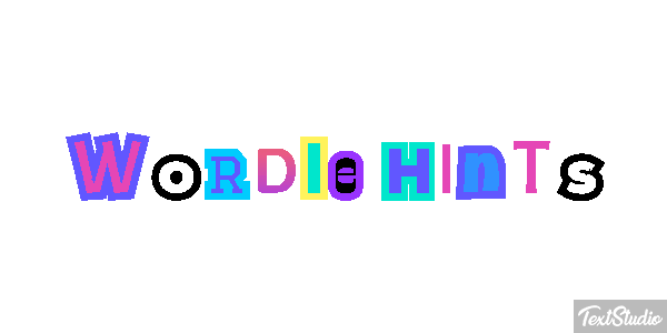 Wordle Hints Efeito do texto