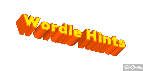 Wordle Hints Efeito do texto